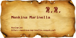 Menkina Marinella névjegykártya